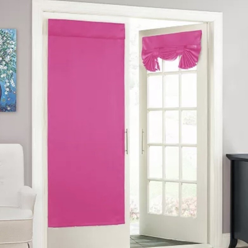 Eclipse Thermaweave Room Darkening 1 Tricia Door Panel  26 in. x 68 in. New Nice